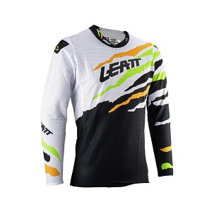 LEATT MAJICA MOTO 5.5 ULTRAWELD JERSEY CITRUS TIGER BOJA BELA/CRNA/NARANDŽASTA/ZELENA FLUO VELIČINA M