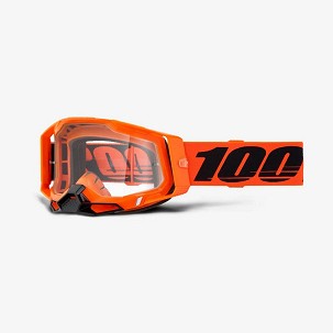 100 PERCENT RASPRODAJA NAOČARE RACECRAFT 2 NEON ORANGE - CLEAR LENS BOJA NARANDŽASTA/CRNA VIZIR PROVIDNA