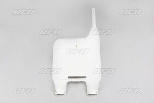 UFO TABLA ZA STARTNI BROJ HONDA CR 125 / 250 / 500 '89, KTM MX 125 '90-'92, TM 80 / 125 / 250 '97-'00 BOJA BELA - ZAMENJUJE KT03004047