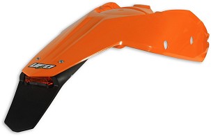 UFO BLATOBRAN ZADNJI KTM SX '07-'10, EXC '08-'11 SA SVETILJKOM BOJA NARANDŽASTA ( ENDURO SA SVETILJKOM LED )
