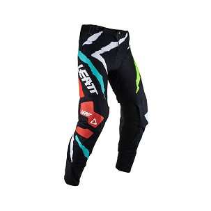 LEATT PANTALONE MOTO 5.5 I.K.S PANT TIGER BOJA CRNA/BELA/ZELENA/CRVENA VELIČINA L
