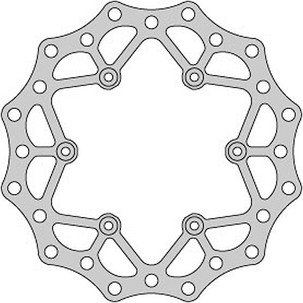 DELTA BRAKING DISK KOČIONI ZADNJI YAMAHA YZ/WR 125 '98-01, YZ/WR 250 '98-'01, YZF/WRF 400/426 '99-01, WAVE ULTRA LIGHT (240X115X4MM) (6X6,5MM) (NG372X)