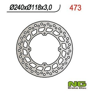 NG DISK KOČIONI PREDNJI HONDA CR 125/250/500 '84-'94, XR 250/400/600R (240x118x3) (4X6,5MM)