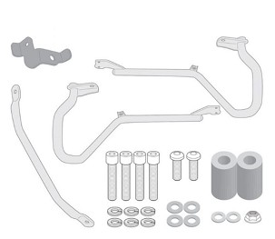 KAPPA GMOLE ŠTITNICI MOTORA HONDA CMX 1100 REBEL '21-'25, CRNE