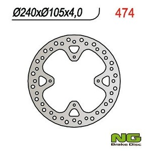 NG DISK KOČIONI ZADNJI HONDA XR 650R 00-06 (240x105x4) (4X6,5MM)