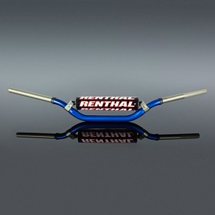 RENTHAL VOLAN 1,1/8 CALA (28,6MM) MX TWINWALL 996 HANDLEBAR BLUE VILLOPOTO / STEWART PADDED BOJA PLAVA SA SUNĐEROM