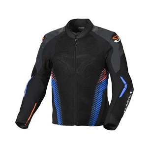 MACNA RASPRODAJA JAKNA (MESH) NOVIC MOTORCYCLE JACKET BLACK/BLUE/ORANGE BOJA CRNA/PLAVA VELIČINA XXL