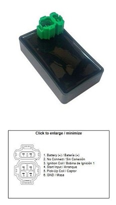 DZE MODUL PALJENJA CDI HONDA NX 650 DOMINATOR '88-'91 (30410-MN9-791; 30410-MN9-790)