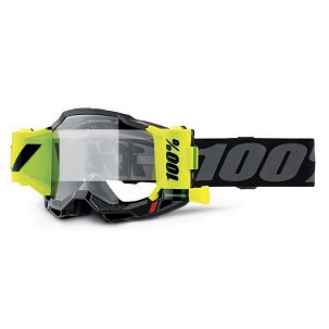 100 PERCENT NAOČARE ACCURI 2 FORECAST ROLL-OFF BLACK - BOJA CRNA/SIVA/ŽUTA FLUO VIZIR PROVIDNA