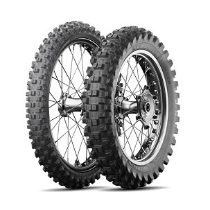 MICHELIN KOMPLET GUMA (CAI691556/25) 80/100-21 TRACKER 51R TT M/C PREDNJI DOT 2025 + (CAI505893/25) 110/90-19 TRACKER 62R TT M/C ZADNJI DOT 2025 + KUBEK TERMICZNY MICHELIN