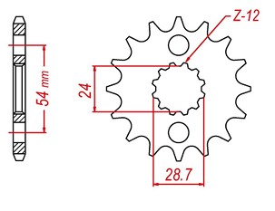 GROSSKOPF RASPRODAJA LANČANIK PREDNJA 526 17 KAWASAKI ZZR 1200/1400 (JTF517.17) (LANAC 530) (52617JT)