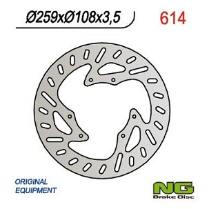 NG DISK KOČIONI PREDNJI YAMAHA / MBK 50-125 SUPERMOTO (260X108X3,5)