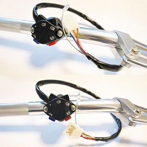 PSYCHIC PREKIDAČ ZESPOLONY PALJENJA, SVETALA, SIGNALA NA VOLAN KTM EXC '01-15, HUSABERG (50311070000)