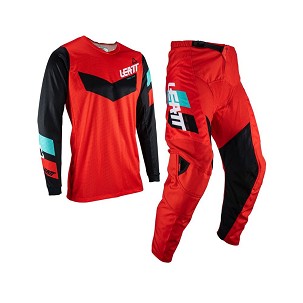 LEATT SET (KOMPLET) MAJICA + PANTALONE MOTO RIDE KIT 3.5 RED BOJA CRVENA/CRNA/PLAVA VELIČINA XS