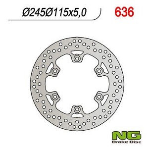 NG DISK KOČIONI ZADNJI YAMAHA FZS/ FZR/ XJ600/ XT660/YZF 600 THUNDERCAT (245x115x5) (6X8,5MM)