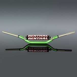 RENTHAL VOLAN 1,1/8 CALA (28,6MM) MX TWINWALL 998 HANDLEBAR GREEN REED / WINDHAM PADDED BOJA ZELENA SA SUNĐEROM