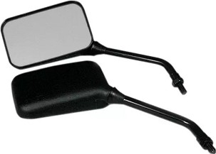 EMGO RETROVIZOR YAMAHA DESNO / LEVO (PARA 2 KOM.) (NAVOJ M10) (DUGE RAMIE) BOJA CRNA (HOMOLOGACIJA)