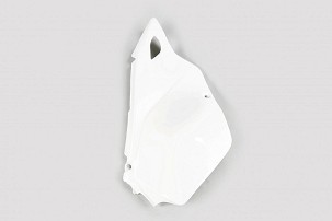 UFO ZADNJE BOČNE TABLE SUZUKI DRZ 400 E '00-'26, KAWASAKI KLX 400 R '03-'26 (1 KOM. DESNA) BOJA BELA - ZAMENJUJE SU03981047