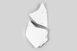 UFO ZADNJE BOČNE TABLE SUZUKI DRZ 400 E '00-'26, KAWASAKI KLX 400 R '03-'26 (1 KOM. LEVA) BOJA BELA - ZAMENJUJE KA03746047