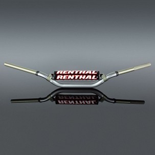 RENTHAL VOLAN 1,1/8 CALA (28,6MM) MX TWINWALL 998 HANDLEBAR GREY REED / WINDHAM PADDED BOJA SIVA SA SUNĐEROM