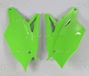UFO ZADNJE BOČNE PLASTIKE KAWASAKI KXF 450 '16-'18, KXF 250 '17-'20 BOJA ZELENA