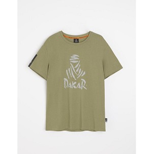 DIVERSE PROMOCIJA EXTREME TEAM - DAKAR RALLY MAJICA (T-SHIRT) DKR DES LOGO BOJA SVETLA KHAKI VELIČINA XXL