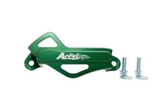 ACCEL ŠTITNIK KLIJEŠTA KOČIONOG (ZADNJI) KAWASAKI KXF 250/450 '06-'16, ALUMINIJUMSKA, BOJA ZELENA - PROMOCIJA