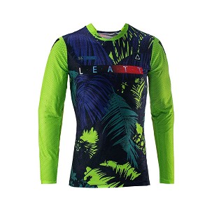 LEATT MAJICA MOTO 5.5 ULTRAWELD JERSEY JUNGLE BOJA CRNA/TAMNOPLAVA/ZELENA FLUO VELIČINA S