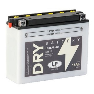 LANDPORT AKUMULATOR YB16AL-A2 (MD LB16AL-A2) 12V 16AH 205X71X164 SA ODRŽAVANJEM - ELEKTROLIT ODVOJENO (2) UE2019/1148
