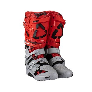 LEATT ČIZME CROSS 5.5 FLEXLOCK ENDURO BOOTS JW22 BOJA CRVENA/SIVA VELIČINA 44.5 / 29 cm