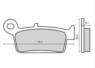 SCHUH RASPRODAJA PLOČICE KOČIONE KH131 HONDA CR 125R/250R/500R '87-'01, XR 400R '96-'03, XR 600/650L/R '93-'07, KAWASAKI KX 125/250/500 '95-'08, SUZUKI RM 125/250 '96-'12, DRZ 400E/S/SM '00-'08, YAMAHA YZ 125/250 '97-'02, WR/YZ 400F ZADNJI