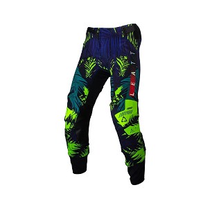 LEATT PANTALONE MOTO 5.5 I.K.S PANTS JUNGLE BOJA CRNA/TAMNOPLAVA/ZELENA FLUO VELIČINA M