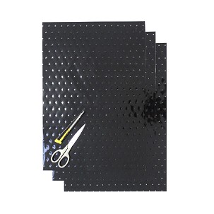 BLACKBIRD KOMPLET NALEPNICA (FOLIJA) (FOLIA CRYSTALL 0,4 MM) (PERFORIRANA) 3 X ARKUSZ 47X33CM, BOJA CRNA