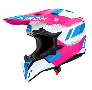 AIROH KACIGA CROSS / ENDURO / ATV / QUAD WRAAAP VISION BOJA BELA/PLAVA/ROZE VELIČINA S