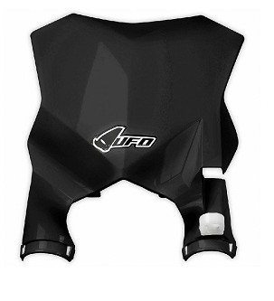 UFO TABLICA ZA STARTNI BROJ KAWASAKI KXF 250 '17-'26, KXF 450 '16-'25 BOJA CRNA (STADIUM SA ŠTITNICIMA AMORTIZERA)