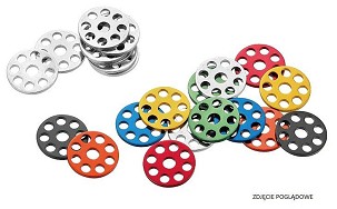 ACCEL PODLOŠKE ALUMINIJUMSKE POD ŠRAFOVI M6 (KPL.10 KOM.) PREČNIK SPOLJNA 25 MM BOJA NARANDŽASTA - PROMOCIJA