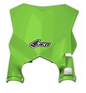 UFO TABLICA ZA STARTNI BROJ KAWASAKI KXF 250 '17-'26, KXF 450 '16-'25 BOJA ZELENA (STADIUM SA ŠTITNICIMA AMORTIZERA)
