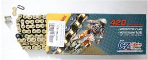 CZ LANAC POGONSKI 420 MX (132 KARIKA) ZLATNA (MOTOCROSS ZA 85 CCM) (22,0 KN) + SPOJNICA
