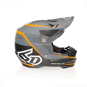 6D HELMETS KACIGA CROSS/ENDURO MODEL ATR-2 ALPHA NEON ORANGE BOJA CRNA/SIVA/NARANDŽASTA/BELA VELIČINA M ( 57 - 58 CM )