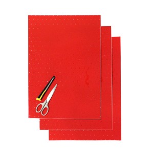 BLACKBIRD KOMPLET NALEPNICA (FOLIJA) (FOLIA CRYSTALL 0,4 MM) (PERFORIRANA) 3 X ARKUSZ 47X33CM, BOJA CRVENA