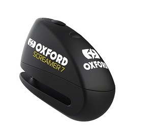 OXFORD BLOKADA DISKA KOČIONE SA ALARMEM MODEL SCREAMER XA7, OSOVINA 7MM, BOJA CRNA (STARI KOD: LK279)