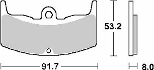 SBS PROMOCIJA PLOČICE KOČIONE KH80 STREET STANDART CERAMIC BOJA CRNA