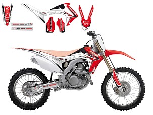 BLACKBIRD KOMPLET NALEPNICA (FOLIJA) HONDA CRF 250R '14-'17, CRF 450R '13-'16 LINEAR
