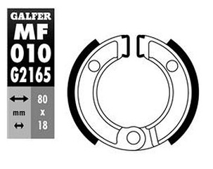 GALFER PAKNE KOČIONE PREDNJI HONDA CRF 50 '04-, NE 50 VISION '85-, PEUGEOT ST 50 '81-, STL2 50 '80-,