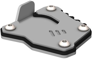 CROSSPRO NOVO PROŠIRENJE STOPKI BOCZNEJ BMW F 750 GS '16-'20, F 850 GS '16-'22 BOJA SREBRNA/CRNA