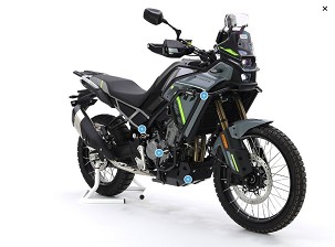 CROSSPRO NOVO GMOLE ALUMINIJUMSKE GORNJE ŠTITNICI MOTORA I HLADNJAKA CF MOTO MT 450 '24- BOJA CRNA MAT