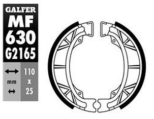 GALFER PAKNE KOČIONE ZADNJI APRILIO AMICO 50 '90-'95, GULLIVER 50 '95-'98, MOJITO 125 '05-, SCARABEO 100 '00-'04, SCARABEO 50 '04-, SR 50 '92-'96, SYM JUNGLE 50 '99-, YAMAHA JOG 50 '92-'01, AXIS 50 '93-, TTR 90/125 '00-, TTR 50 '06-,