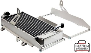 CROSSPRO NOVO ŠTITNICI HLADNJAKA ALUMINIJUMSKE MODEL LIGHT ICE (ZA MOTOCIKLA BEZ VENTILATORA) KAWASAKI KXF 250 '21, KXF 450 '19-'22, KLX 450 R '21-'22 BOJA SREBRNA