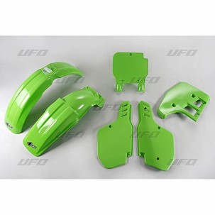 UFO KOMPLET PLASTIKE KAWASAKI KX 125 '89, BOJA ZELENA (KA197E026)