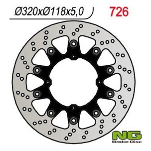 NG DISK KOČIONI PREDNJI HONDA XR 250/400/650 (SUPERMOTO)(320x118x5mm)(4x6,5mm)